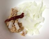 高野豆腐のピリ辛ツナオニピッツァ作り方2写真