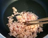 鶏むね挽き肉の親子丼弁当作り方3写真