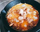 ごま味噌味の親子丼作り方2写真