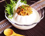 スプーンで食べる♪肉みそ豆腐＊豆乳仕立て作り方3写真
