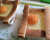 朝はこれでOK!たまチートースト♪作り方1写真