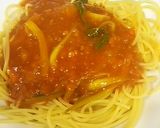 スパイシーミートソースonチーザ作り方5写真