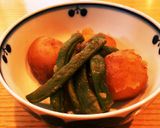 新じゃが×いんげん豆の煮っころがし♡作り方6写真