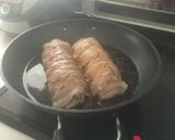 豚薄切り肉チャーシュー風☆固まり煮豚棒作り方6写真