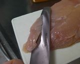 チーズクラッカー・チキン。作り方1写真