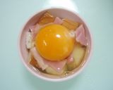 ＊食パンとベーコンのミニココット＊作り方3写真