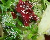 セロリと梅肉の冷ご飯サラダ作り方3写真
