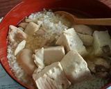 鶏肉と豆腐、きのこのベーススープ作り方8写真