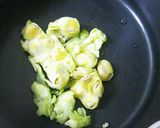 ゴーヤのワタの油焼き♪作り方2写真