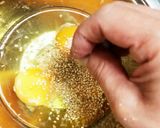 ごま薫る☆ねぎの玉子焼き作り方1写真