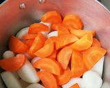簡単手抜きで大根の煮物。作り方4写真