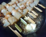 ベビーホタテとこんにゃくの串焼き♪作り方6写真