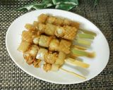 ベビーホタテとこんにゃくの串焼き♪作り方7写真