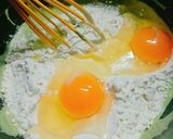 ホットケーキミックスであずき抹茶ケーキ作り方2写真