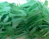 水菜、新玉葱、ワカメの簡単サラダ作り方3写真