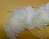 水菜、新玉葱、ワカメの簡単サラダ作り方1写真