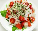 お刺身で簡単❤カルパッチョ(サラダ風)♪作り方6写真