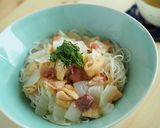 おあげと新玉葱の梅蒸し煮作り方6写真