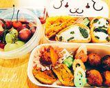 人気☆簡単花きゅうり飾り切りカットお弁当作り方15写真