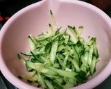 もやしとキュウリの＊辛子胡麻酢和え作り方2写真