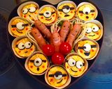 運動会！賑やかお弁当ミニオンキャラ弁♪作り方5写真