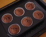 HMで簡単に☆ダブルチョコのカップケーキ作り方3写真