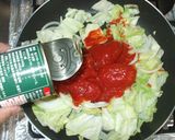 魚・イワシ+トマト缶+キャベツのパスタ作り方10写真