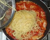 魚・イワシ+トマト缶+キャベツのパスタ作り方12写真