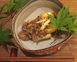 揚げ出し豆腐の肉味噌あんかけ作り方6写真
