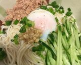 素麺で冷やし中華風！温玉のせ！作り方4写真
