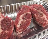 ラム肩ロース肉のステーキ☆*+作り方1写真