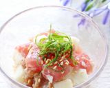 梅干しで和風味✿まぐろと長芋のカナッペ✿作り方6写真