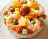 南高梅干しで♪華やかケーキ寿司作り方8写真