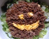 ニコちゃんの梅そぼろ丼作り方6写真