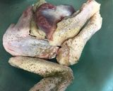 地鶏手羽先＆砂ずりのハーブソルト焼き作り方1写真