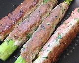 アスパラまるごとつくね♪作り方4写真