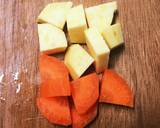 さつま芋と人参の甘煮 離乳食中期〜作り方1写真