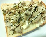 貝割れピリリ⋆豚の塩レモン塩昆布トースト作り方6写真