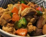 茄子と鶏モモの甘辛味噌炒め作り方6写真