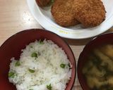 甘いスナップえんどう豆ごはんでおにぎり♡作り方3写真