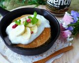 朝食に♥牛乳たっぷりカフェオレパンケーキ作り方5写真