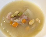 サラダに！まめ&根菜のみそ汁作り方3写真