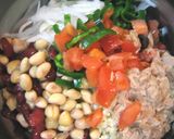 ✿ฺお豆と玄米の☺ライスサラダ✿ฺ作り方3写真
