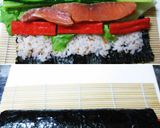 梅サーモンサラダ巻きずし作り方7写真