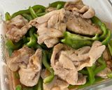 レンチン　青椒肉絲作り方7写真