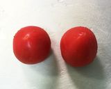 幼児食 トマトだけの簡単サラダ作り方1写真