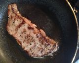 牛ステーキ丼 赤ワイン葱ソース作り方2写真