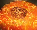 ミネストローネの残りで煮込みハンバーグ♬作り方6写真