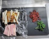 梅大葉入りちくわベーコンのパリッと巻き作り方1写真