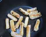 梅大葉入りちくわベーコンのパリッと巻き作り方8写真